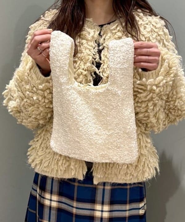 はやしあかねさんの「BEAMS WOMEN｜ミックス ループ編み ニット ジャケット」を使ったコーディネート