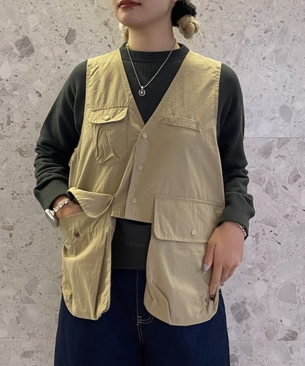 Abu Garcia フィッシングベスト　ベージュ　BEAMS ビームス 天王寺（1155609） スタイリング・コーディネイト｜BEAMS