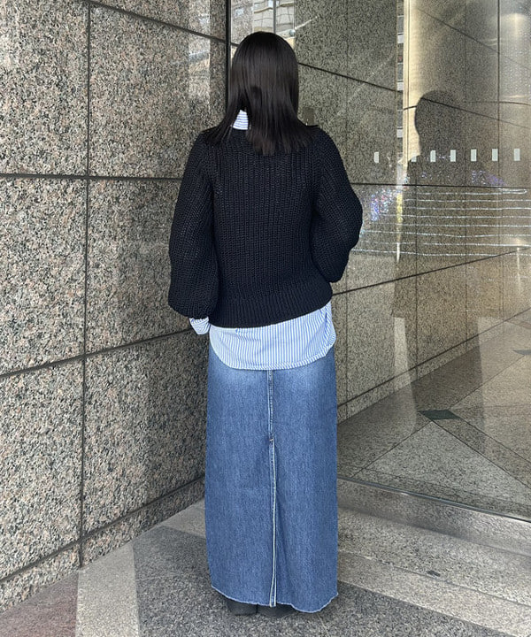 大槻 まひろさんの「BEAMS WOMEN｜【別注】upper hights / THE HERENA デニムスカート」を使ったコーディネート