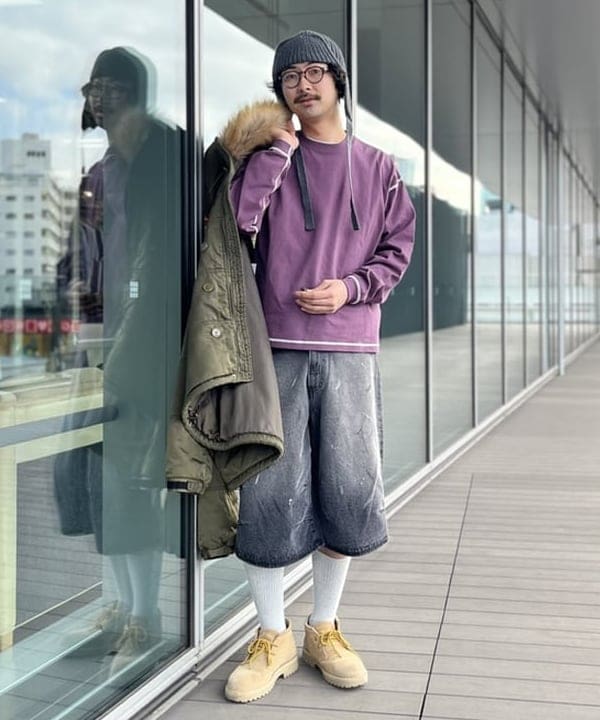 BAKU(東江 漠)さんの「BEAMS WOMEN｜ガーメントダイ N-2B ジャケット」を使ったコーディネート