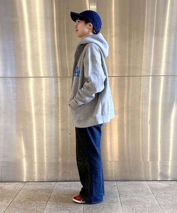 みりさんの「7ゲージ ボーダー クルー ニット」を使ったコーディネート