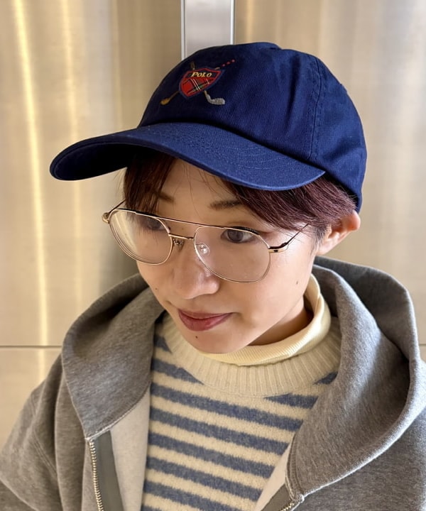 みりさんの「7ゲージ ボーダー クルー ニット」を使ったコーディネート