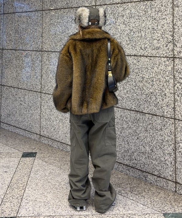 まゆちゃんさんの「BEAMS WOMEN｜フェイクファー ショート ブルゾン」を使ったコーディネート