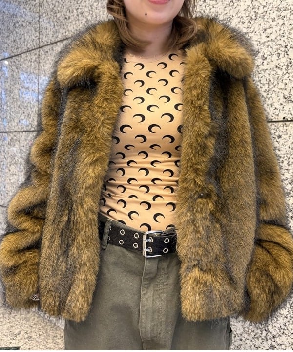 まゆちゃんさんの「BEAMS WOMEN｜フェイクファー ショート ブルゾン」を使ったコーディネート