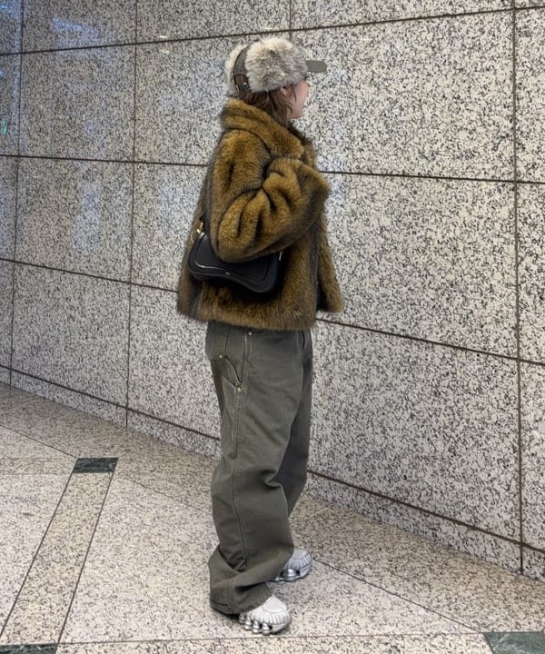 まゆちゃんさんの「BEAMS WOMEN｜フェイクファー ショート ブルゾン」を使ったコーディネート