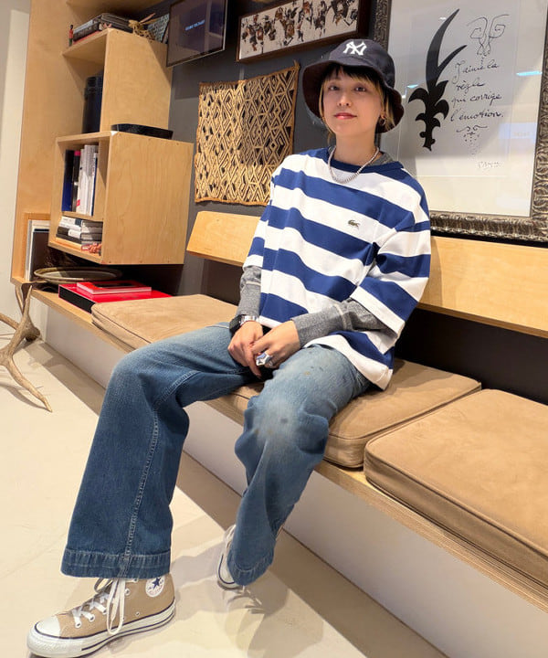 Heg.さんの「BEAMS WOMEN｜【別注】NEW ERA / MLB リバーシブル バケットハット」を使ったコーディネート