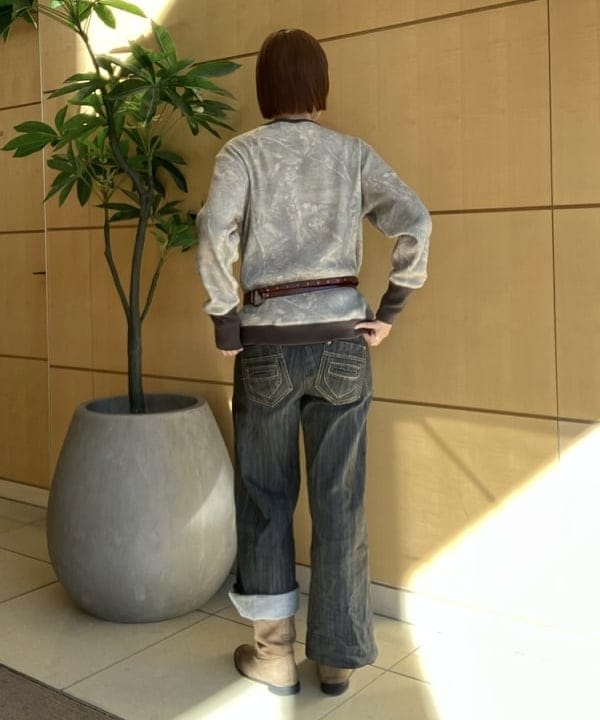 Hazukiさんの「BEAMS WOMEN｜【別注】Champion / ツリー サーマル Tシャツ」を使ったコーディネート