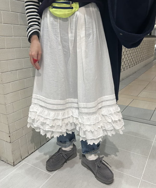 清水 彩乃さんの「BEAMS WOMEN｜BEAMS BOY / フライス 1cm ボーダー」を使ったコーディネート