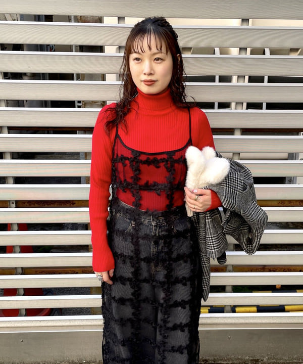 カタヤマ アヤさんの「BEAMS WOMEN｜チェック ビーバー ダブル ハーフコート」を使ったコーディネート