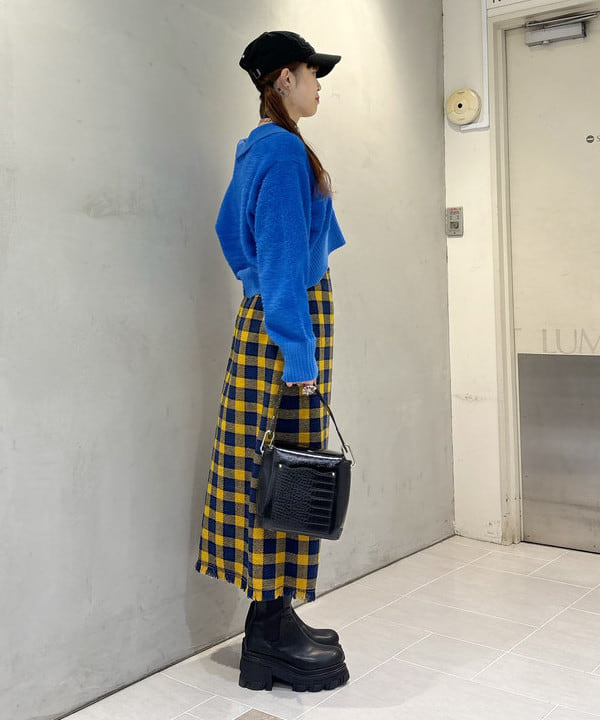 りかちょび/岸本梨佳さんの「BEAMS WOMEN｜配色 ワンハンドル バッグ」を使ったコーディネート