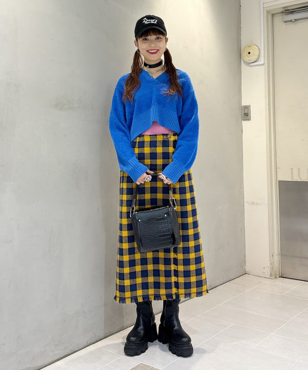 りかちょび/岸本梨佳さんの「BEAMS WOMEN｜配色 ワンハンドル バッグ」を使ったコーディネート