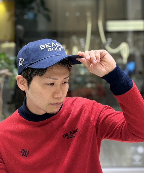BEAMSGOLF ネイビー フーディ　トップス　ゴルフ　ビームス BEAMSGOLF ネイビー フーディ トップス ゴルフ ビームス