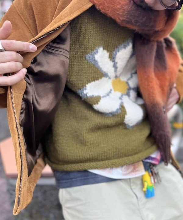 BAKU(東江 漠)さんの「BEAMS WOMEN｜ボーダー ビッグ ストール」を使ったコーディネート