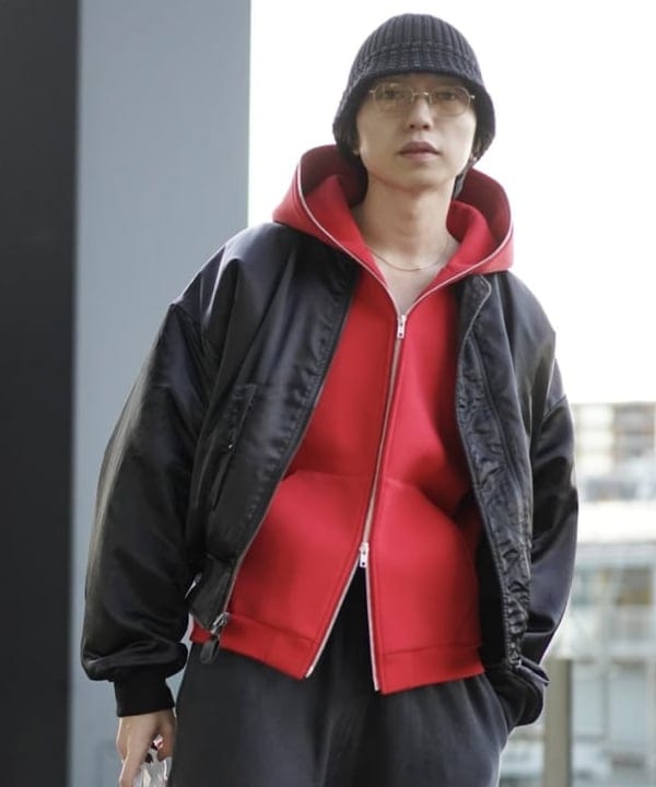 SUDOさんの「BEAMS WOMEN｜リバーシブル フェード ボンバー ジャケット」を使ったコーディネート