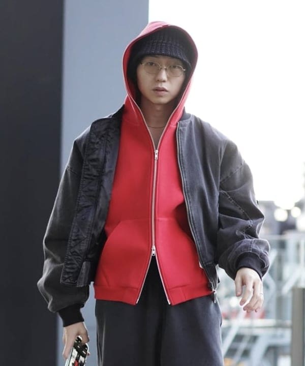 SUDOさんの「BEAMS WOMEN｜リバーシブル フェード ボンバー ジャケット」を使ったコーディネート