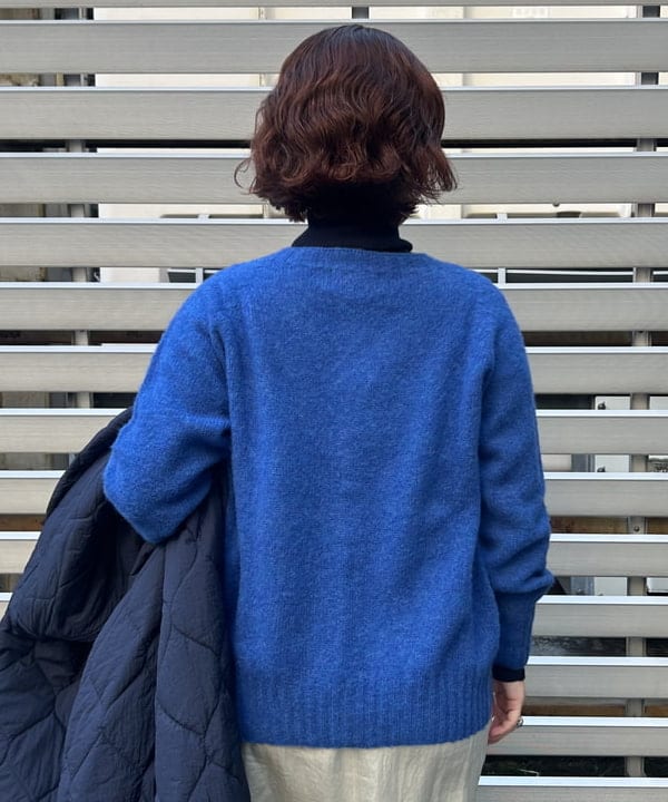 まつむさんの「BEAMS WOMEN｜【別注】Nor&rsquo;Easterly / シェットランド シャギー カーディガン 25F」を使ったコーディネート