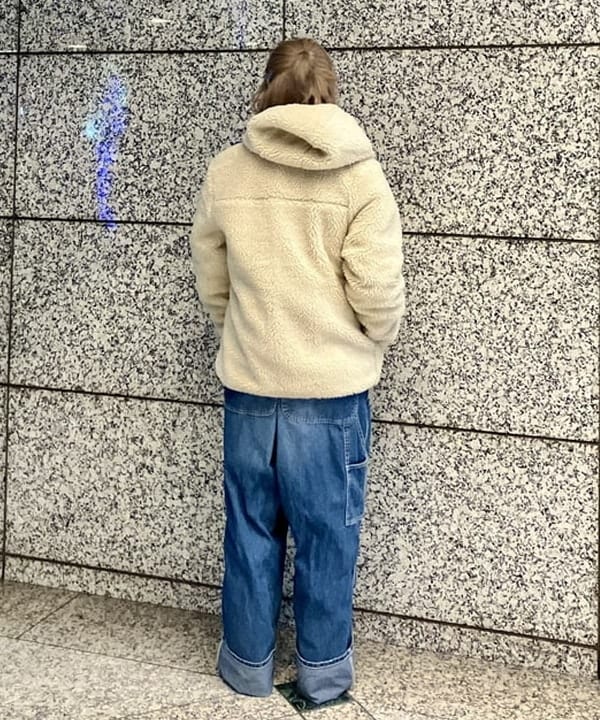 小原 もこさんの「BEAMS WOMEN｜【別注】BIGMAC / リペア オーバーオール▲」を使ったコーディネート