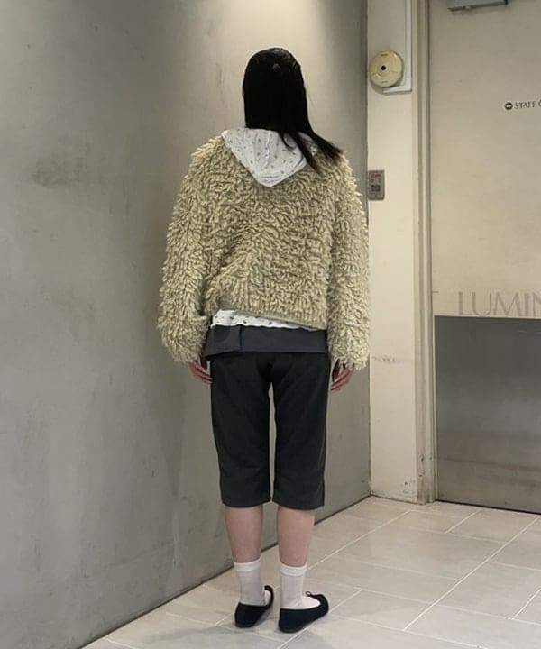 rinnaさんの「BEAMS WOMEN｜ミックス ループ編み ニット ジャケット」を使ったコーディネート