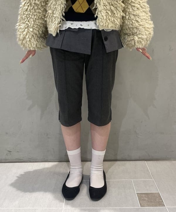 rinnaさんの「BEAMS WOMEN｜ミックス ループ編み ニット ジャケット」を使ったコーディネート