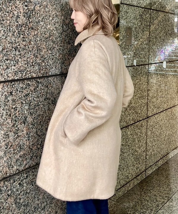 小原 もこさんの「BEAMS WOMEN｜maturely / シャギー ヘリンボーン ダッフルコート」を使ったコーディネート