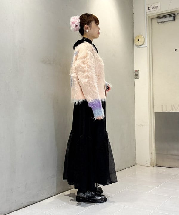 りかちょび/岸本梨佳さんの「BEAMS WOMEN｜シアー ティアード スカート」を使ったコーディネート