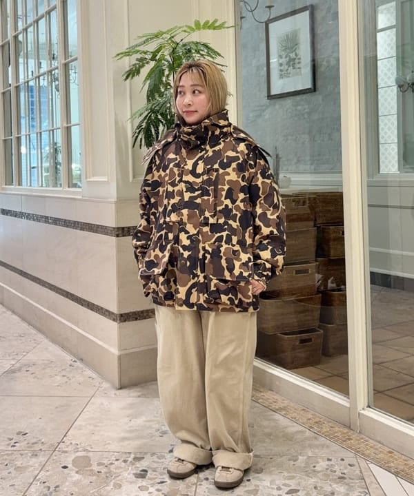 美品☆ビームスゴルフ　ハイブリッドダウン　ニット　カモフラ柄　2way 近年 美品☆ビームスゴルフ ハイブリッドダウン ニット カモフラ柄 2way