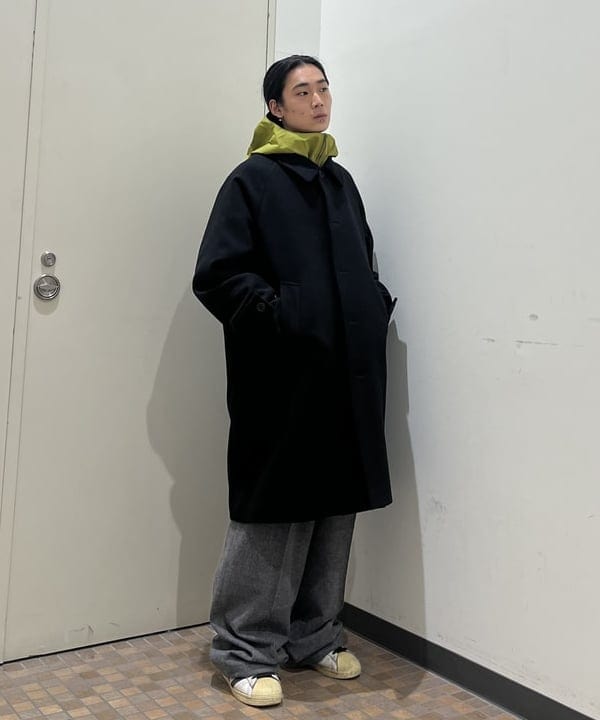 菊田 悠さんの「BEAMS WOMEN｜ワイドフィット フリース ステンカラーコート」を使ったコーディネート