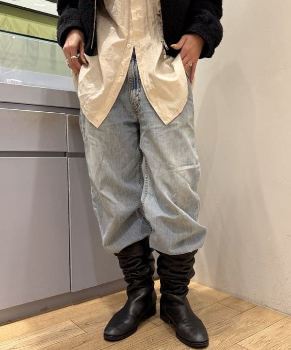 れいなさんの「BEAMS WOMEN｜ループ シャギー ジップ ブルゾン」を使ったコーディネート