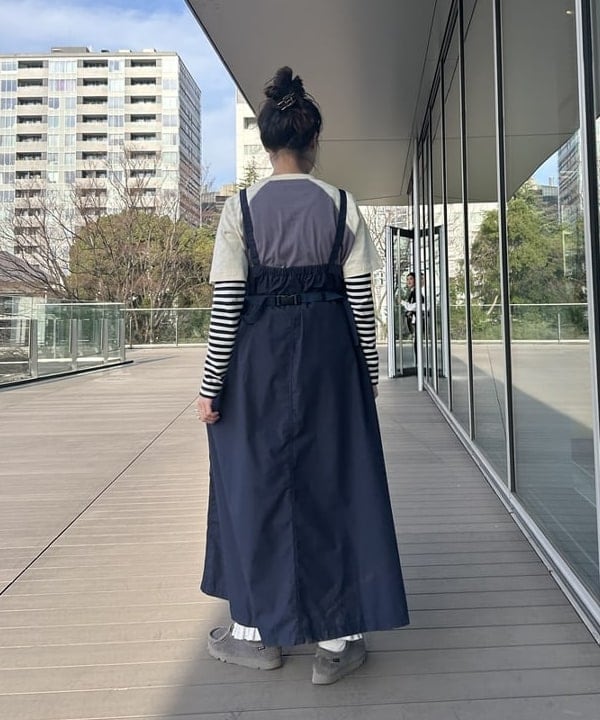 清水 彩乃さんの「BEAMS WOMEN｜BEAMS BOY / フライス 1cm ボーダー」を使ったコーディネート