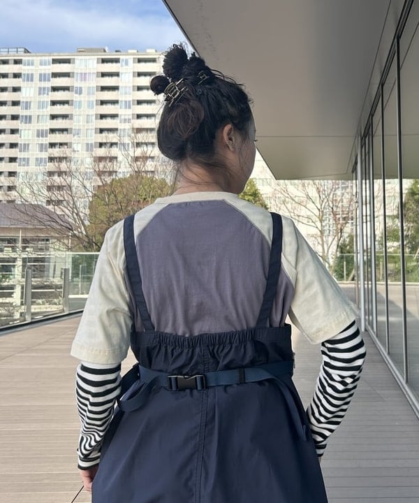 清水 彩乃さんの「BEAMS WOMEN｜BEAMS BOY / フライス 1cm ボーダー」を使ったコーディネート