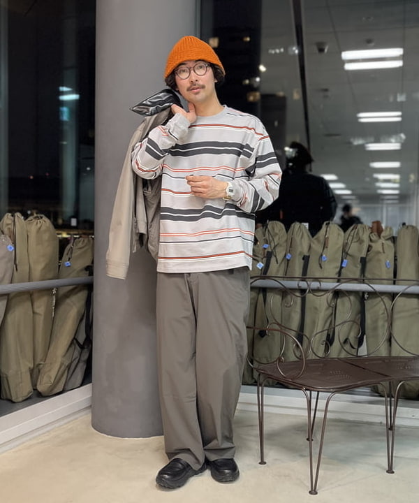 BAKU(東江 漠)さんの「BEAMS WOMEN｜シンセティックレザーカラー ジャケット」を使ったコーディネート