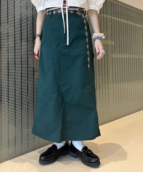 清水 彩乃さんの「BEAMS WOMEN｜ダブルニー タイト スカート」を使ったコーディネート