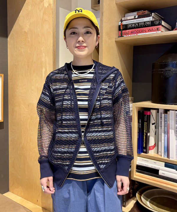 吉野 多恵さんの「BEAMS WOMEN｜リップストップ ミリタリー ブルゾン」を使ったコーディネート