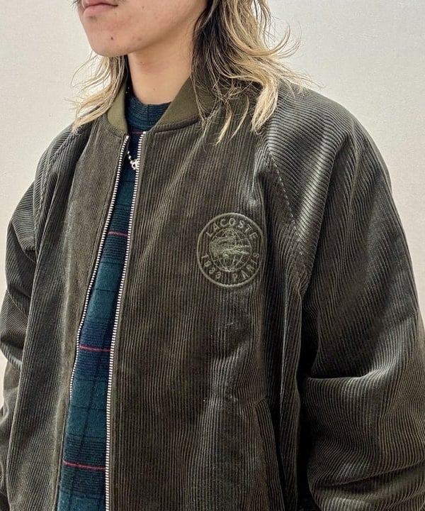 Ryohei Takataさんの「BEAMS WOMEN｜【別注】LACOSTE / コーデュロイ ブルゾン」を使ったコーディネート