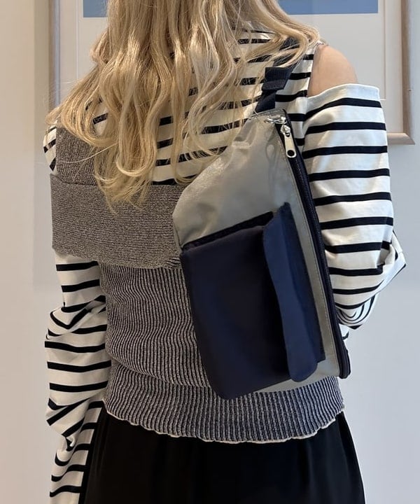 ando naoさんの「BEAMS WOMEN｜maturely / ボーダー オープン ショルダー ロングスリーブ カットソー」を使ったコーディネート