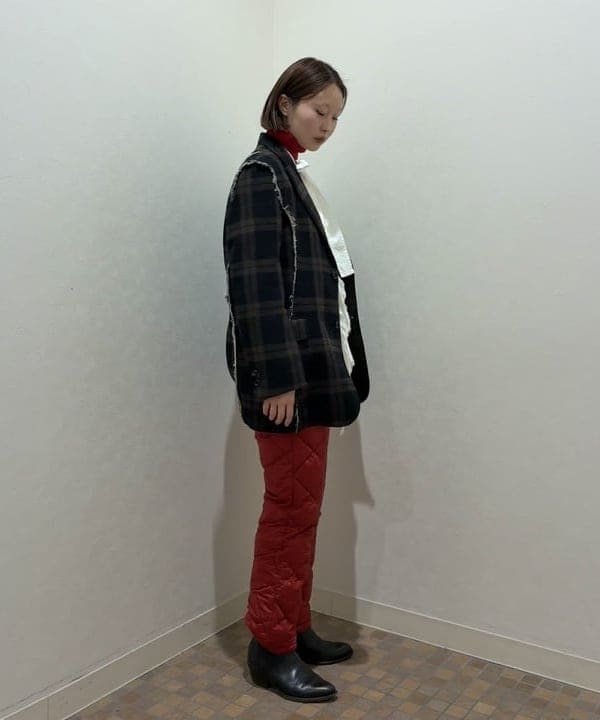 水野 萌香さんの「BEAMS WOMEN｜maturely / オーガニック コットン ハート フリルシャツ」を使ったコーディネート