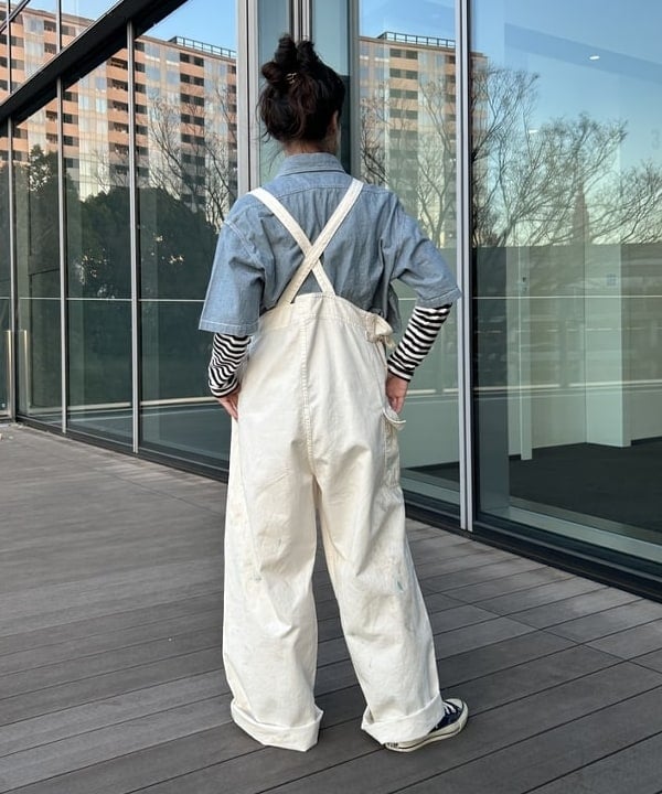 清水 彩乃さんの「BEAMS WOMEN｜BEAMS BOY / フライス 1cm ボーダー」を使ったコーディネート