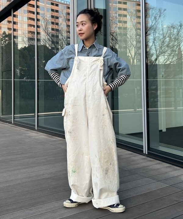 清水 彩乃さんの「BEAMS WOMEN｜BEAMS BOY / フライス 1cm ボーダー」を使ったコーディネート