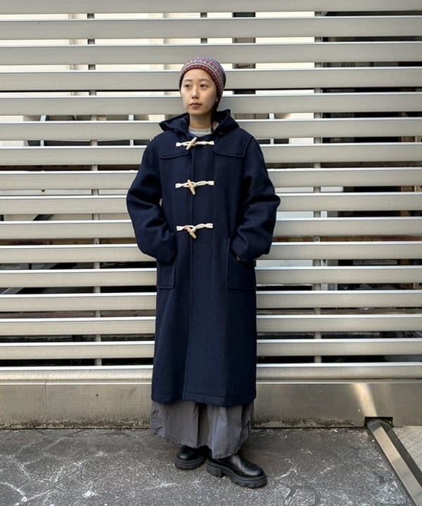 オカモト ミサキさんの「BEAMS WOMEN｜モッサー ロング ダッフルコート 25FW」を使ったコーディネート