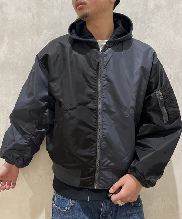 ムファサさんの「BEAMS WOMEN｜【ワイドフィット】クレイジー MA-1」を使ったコーディネート