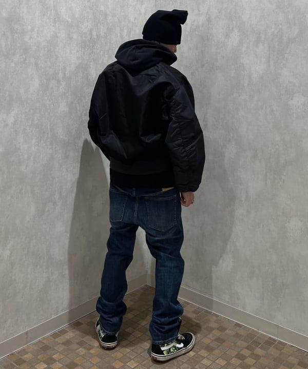 ムファサさんの「BEAMS WOMEN｜【ワイドフィット】クレイジー MA-1」を使ったコーディネート