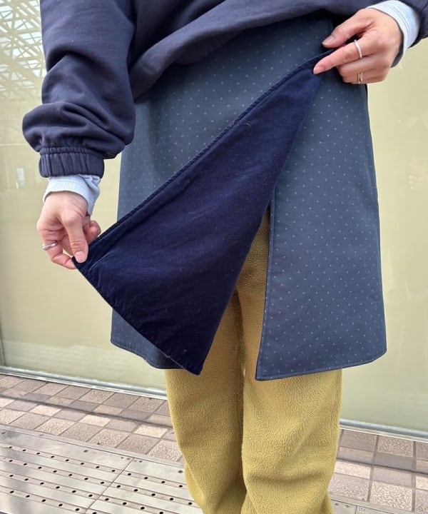 矢野(青木)優香さんの「【別注】ENGINEERED GARMENTS / ラップ スカート」を使ったコーディネート