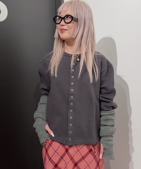 ando naoさんの「BEAMS WOMEN｜チェック ロング Aライン スカート」を使ったコーディネート