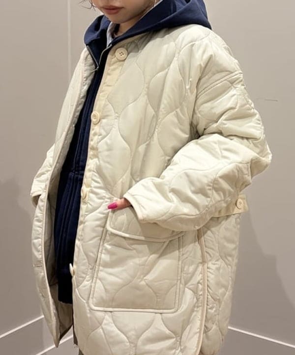 まゆちゃんさんの「BEAMS WOMEN｜キルティング ノーカラー ブルゾン」を使ったコーディネート