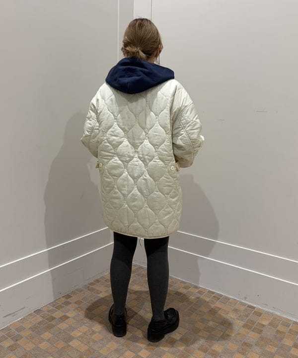 まゆちゃんさんの「BEAMS WOMEN｜キルティング ノーカラー ブルゾン」を使ったコーディネート