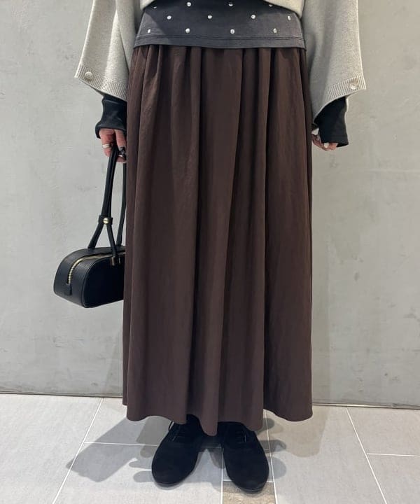 中平 あみさんの「BEAMS WOMEN｜	クロップド 2WAY ニット」を使ったコーディネート