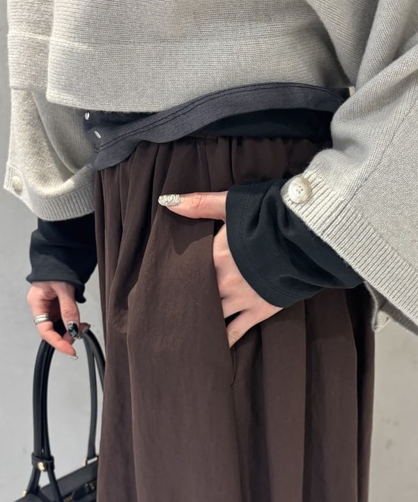 中平 あみさんの「BEAMS WOMEN｜	クロップド 2WAY ニット」を使ったコーディネート