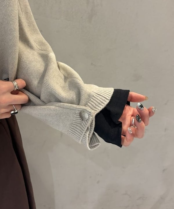 中平 あみさんの「BEAMS WOMEN｜	クロップド 2WAY ニット」を使ったコーディネート