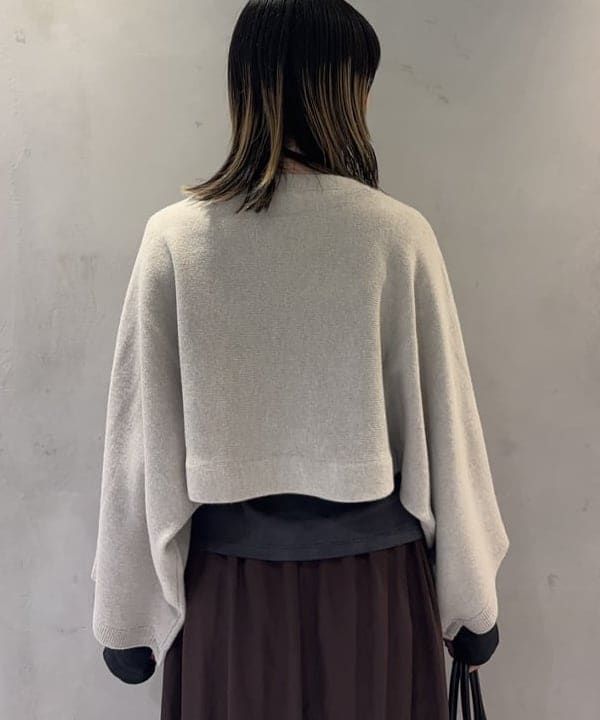 中平 あみさんの「BEAMS WOMEN｜	クロップド 2WAY ニット」を使ったコーディネート