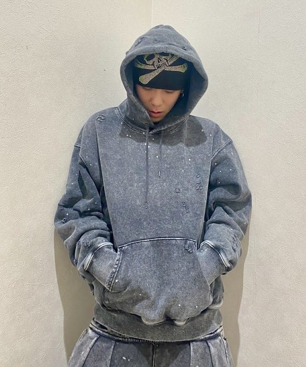 はるひむさんの「BEAMS WOMEN｜ワイドショートフィット ダメージ フーディ」を使ったコーディネート